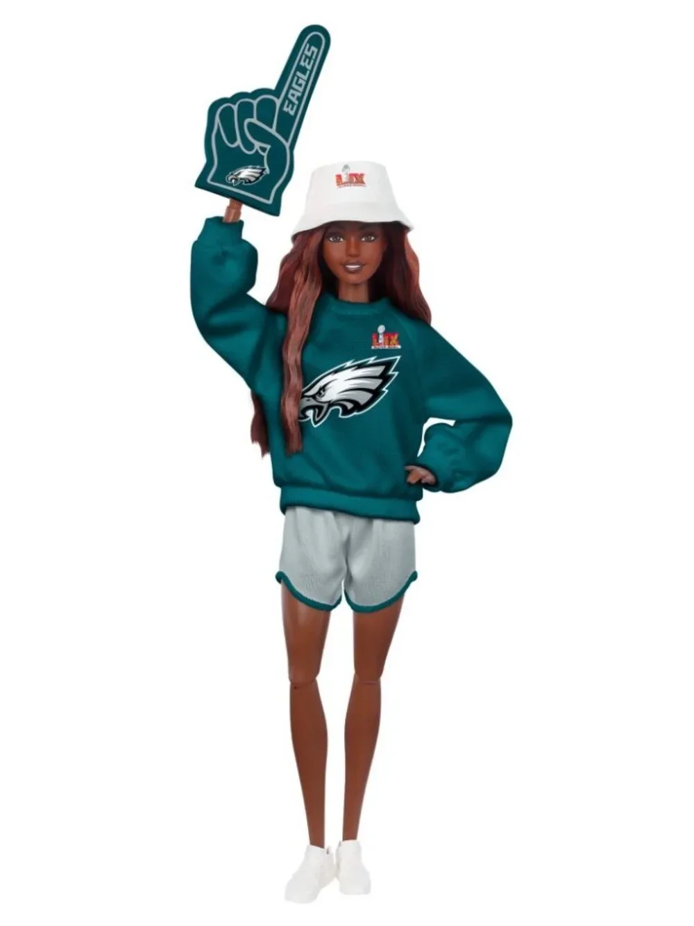 Barbie Signature Super Bowl LIX Champions  Eagles NFL Doll Mattel JKG63-New!
